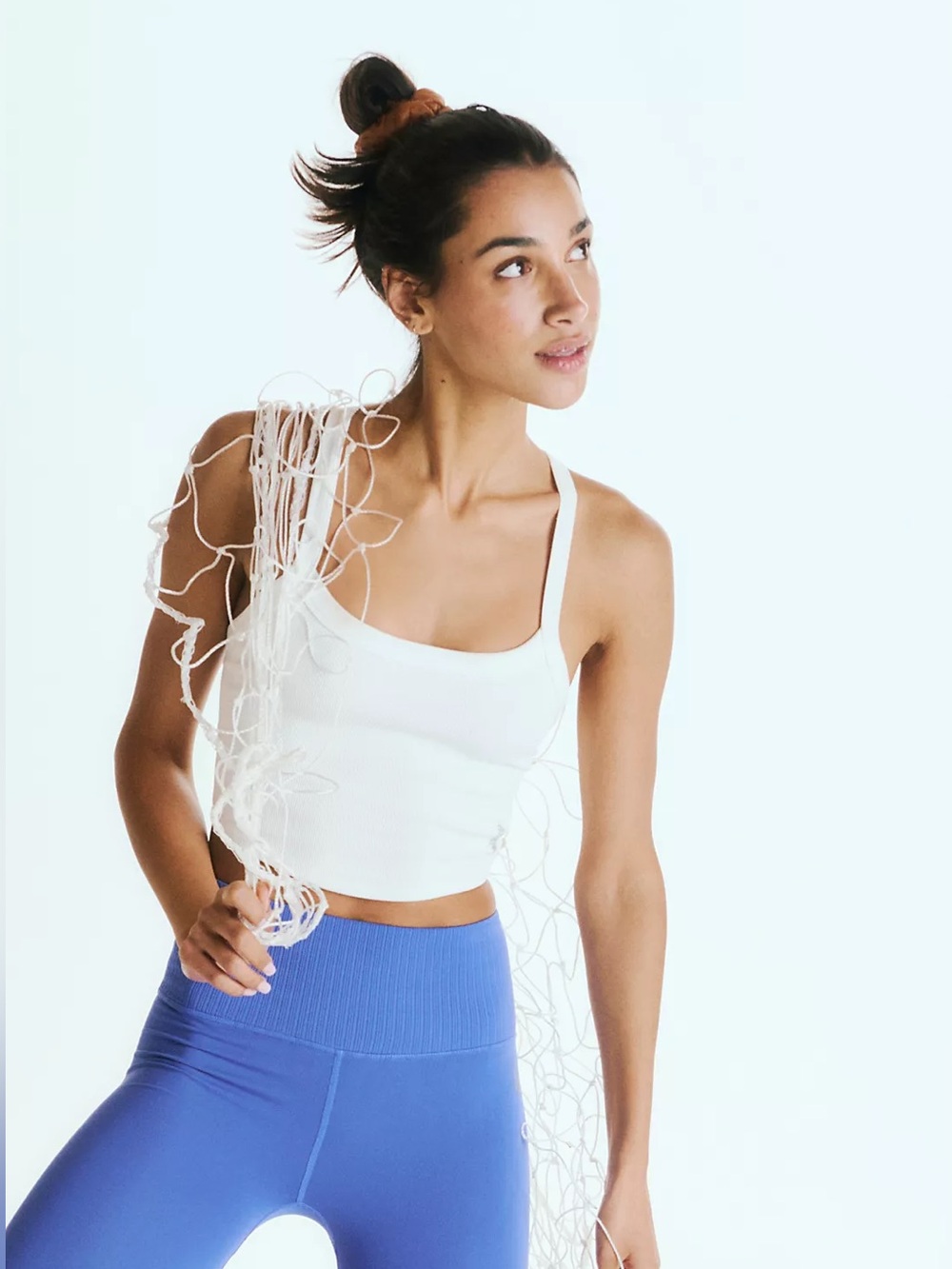 FP MOVEMENT ‘All Clear’ Solid Cami In White - Picture 6 of 10